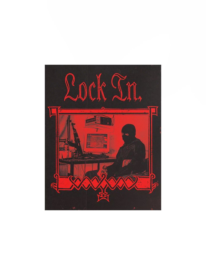 "LOCK IN" POSTER RED product image (1)
