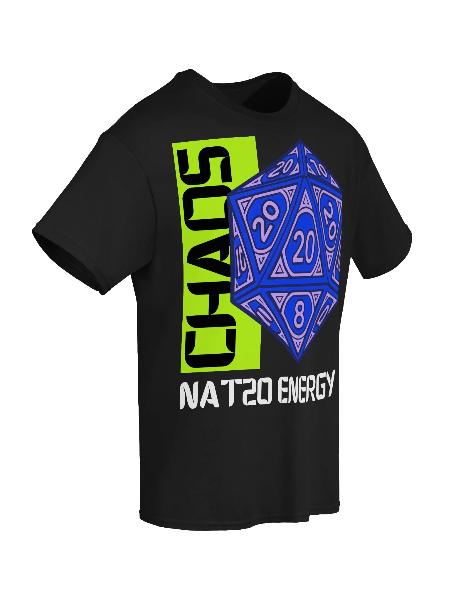 NAT20 Energy Neon Dice Logo Tee product image (6)