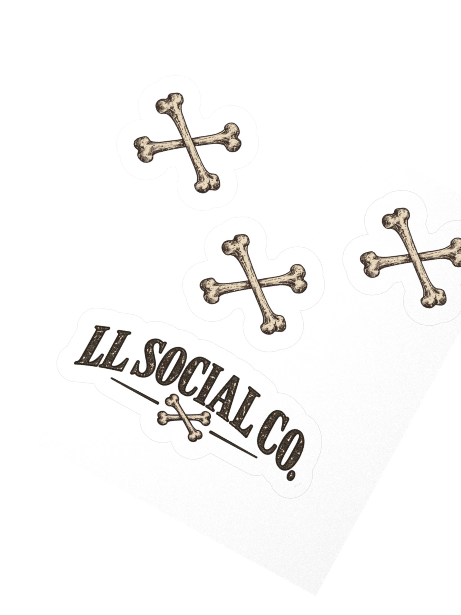 LL Social Co. Skellie Bones Sticker Set — 4 Piece product image (2)
