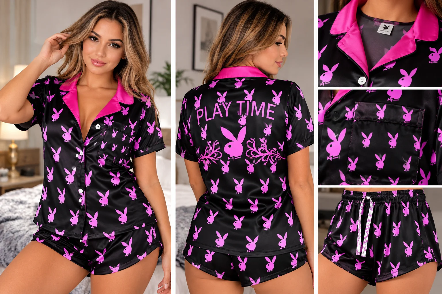 Bunny Silhouette Summer Crop Top product image (2)