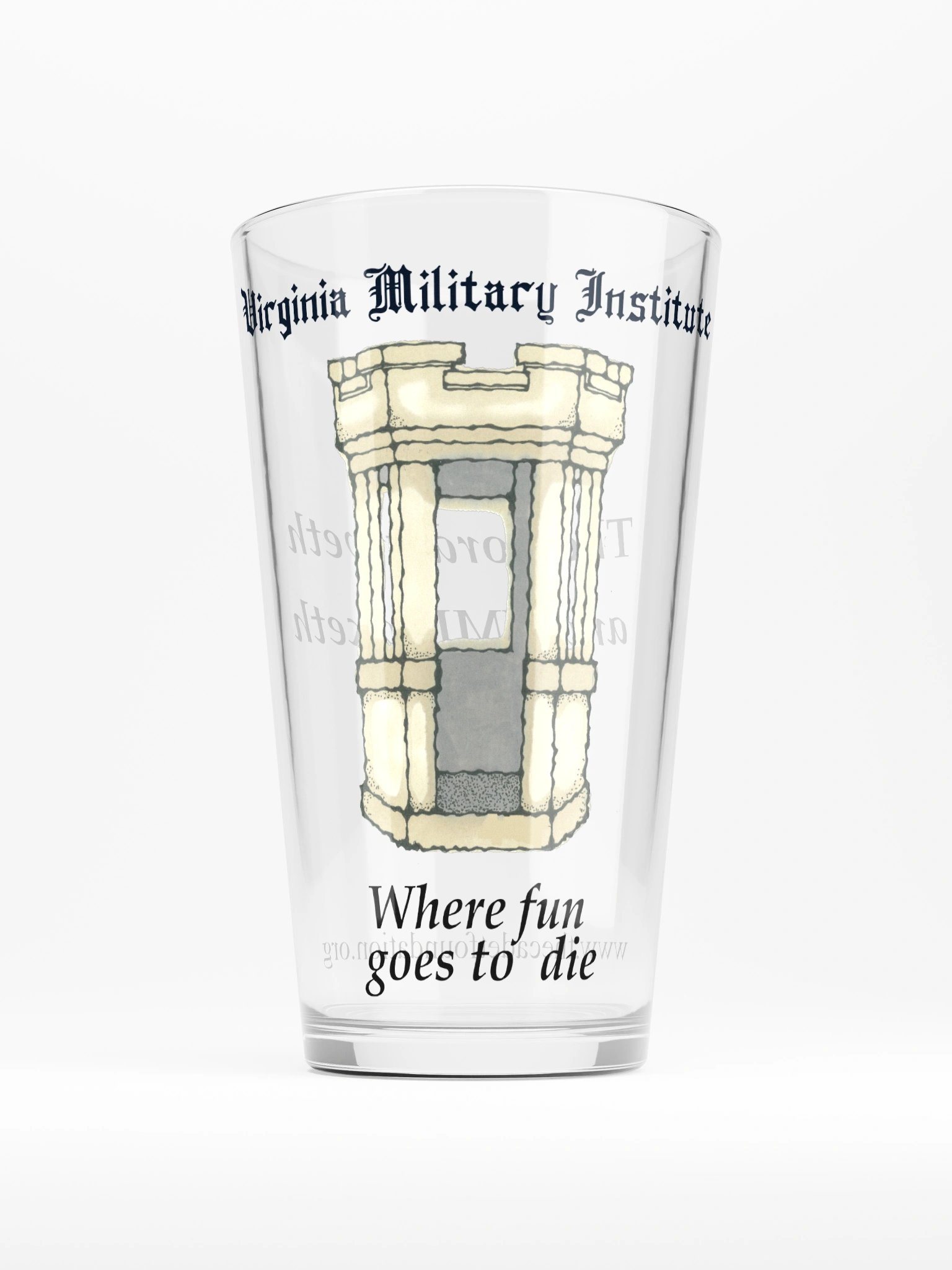 Where Fun Goes to Die Pint Glass product image (1)