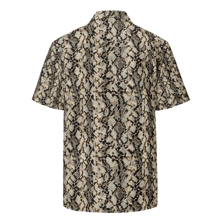 Beige Snake Pattern Hawaiian Shirt product image (2)