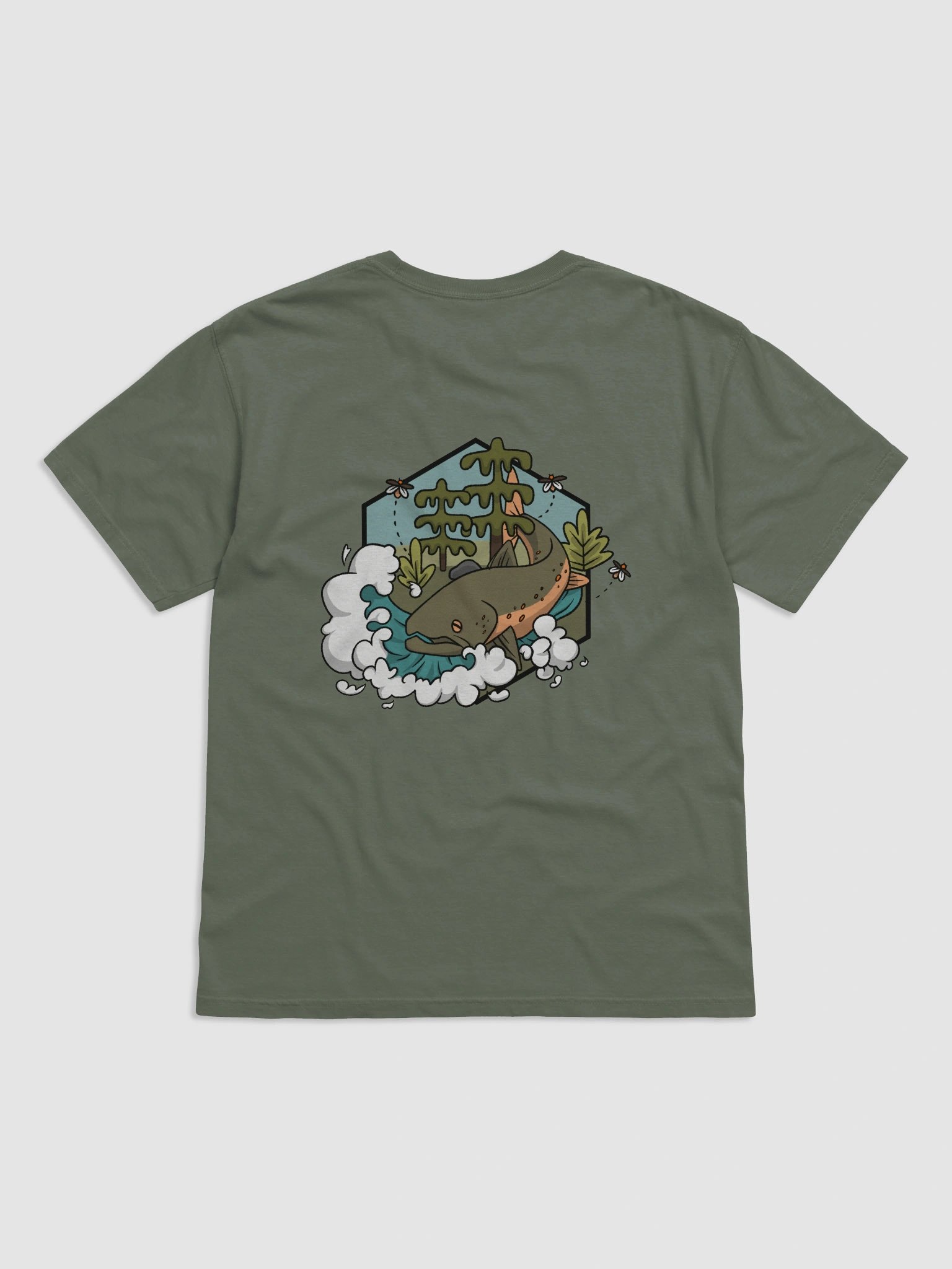 Bull Trout Woods Tee (Ivory Logo) product image (6)
