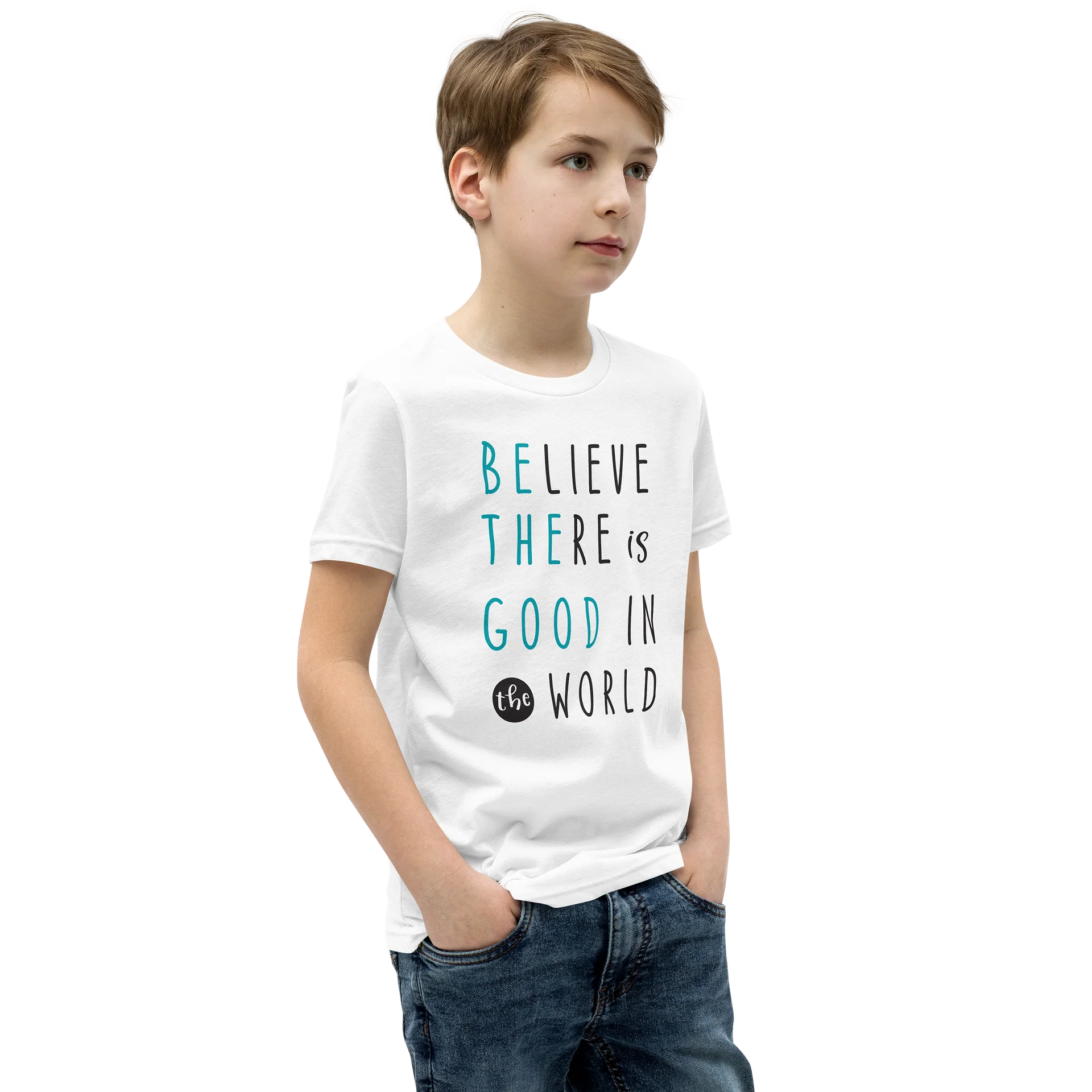 Believe There Is Good in the World – Bella + Canvas Youth Soft Cotton T-Shirt product image (5)