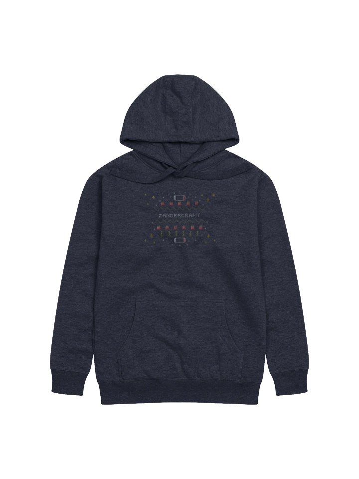 Zandercraft Christmas Hoodie - Cotton Heritage Premium Embroidered Pullover product image (1)