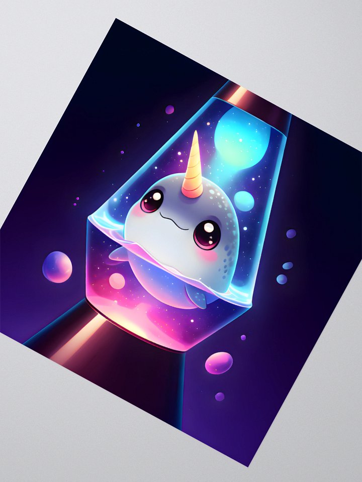 Narwhal Lava Lamp Kiss Cut Stickers product image (4)