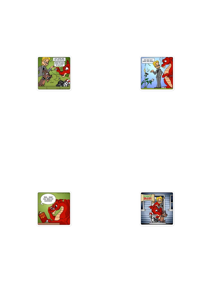 Resident Dragon Sticker Four Pack 01 - Buy and Save! product image (1)