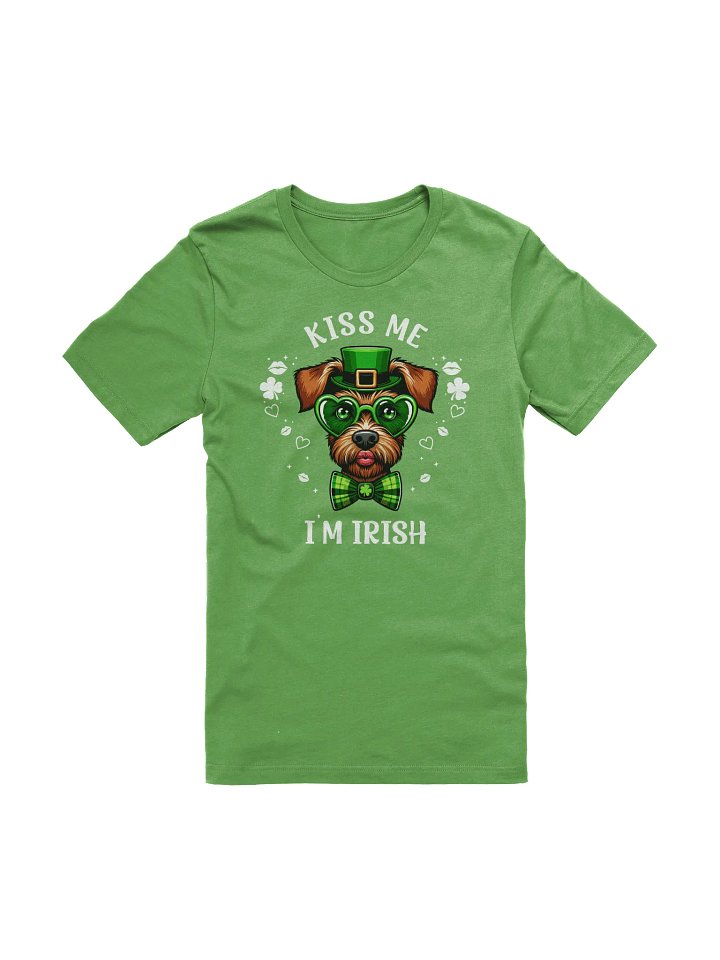 Irish Terrier Kiss Me I'm Irish St. Patrick's Day T-Shirt product image (1)