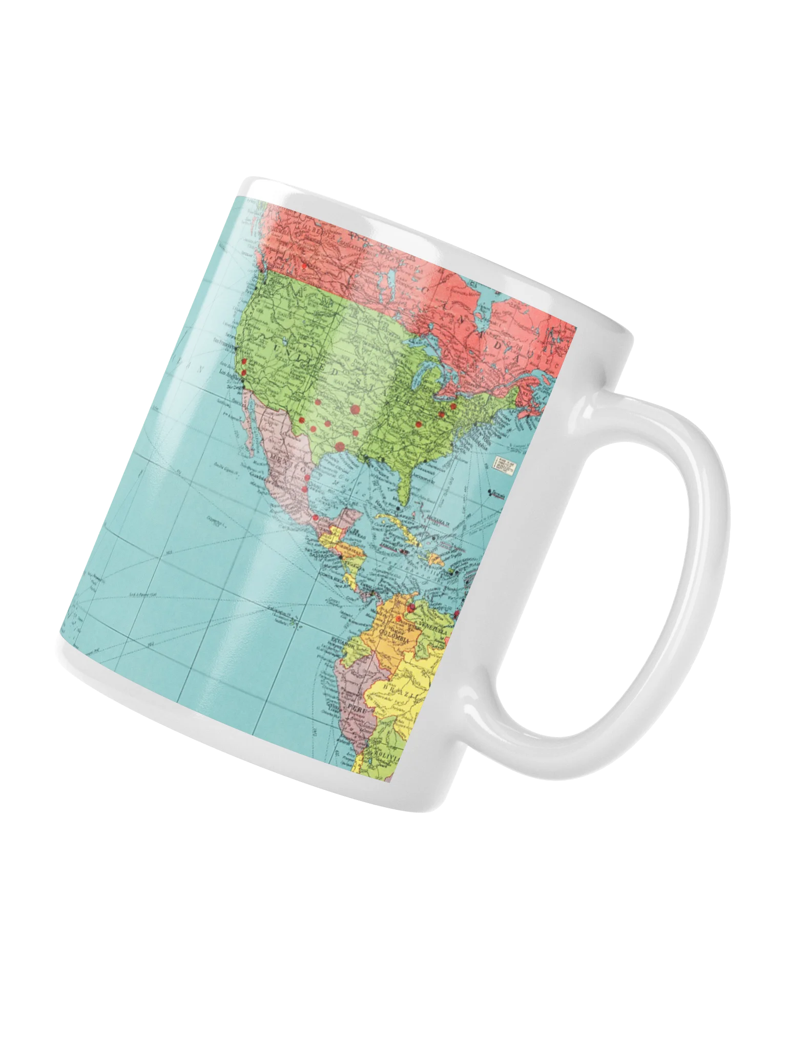 A Pacific World Map Mug product image (4)