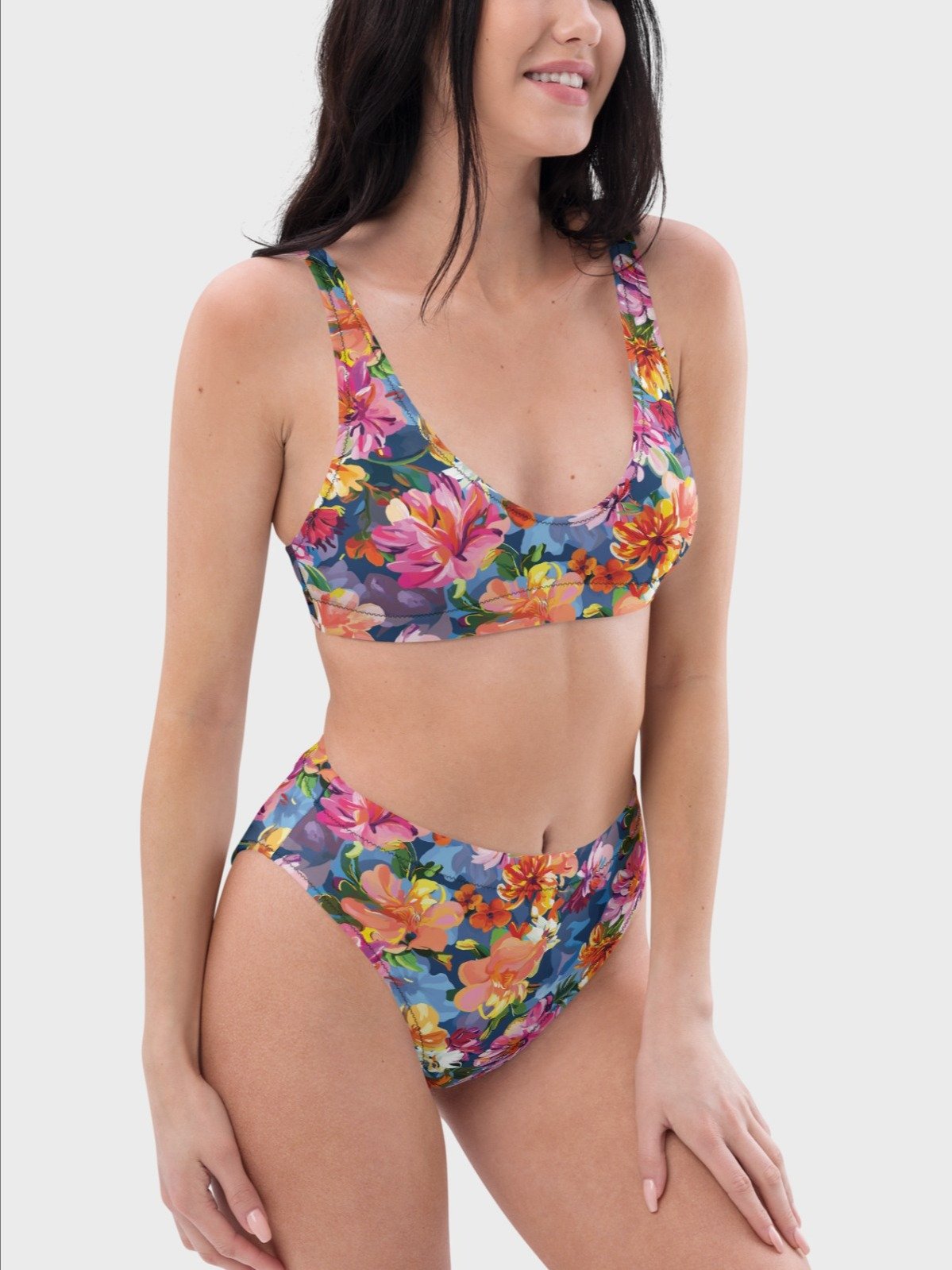 Padded Bikini Top "Bold Abstract Florals" product image (4)