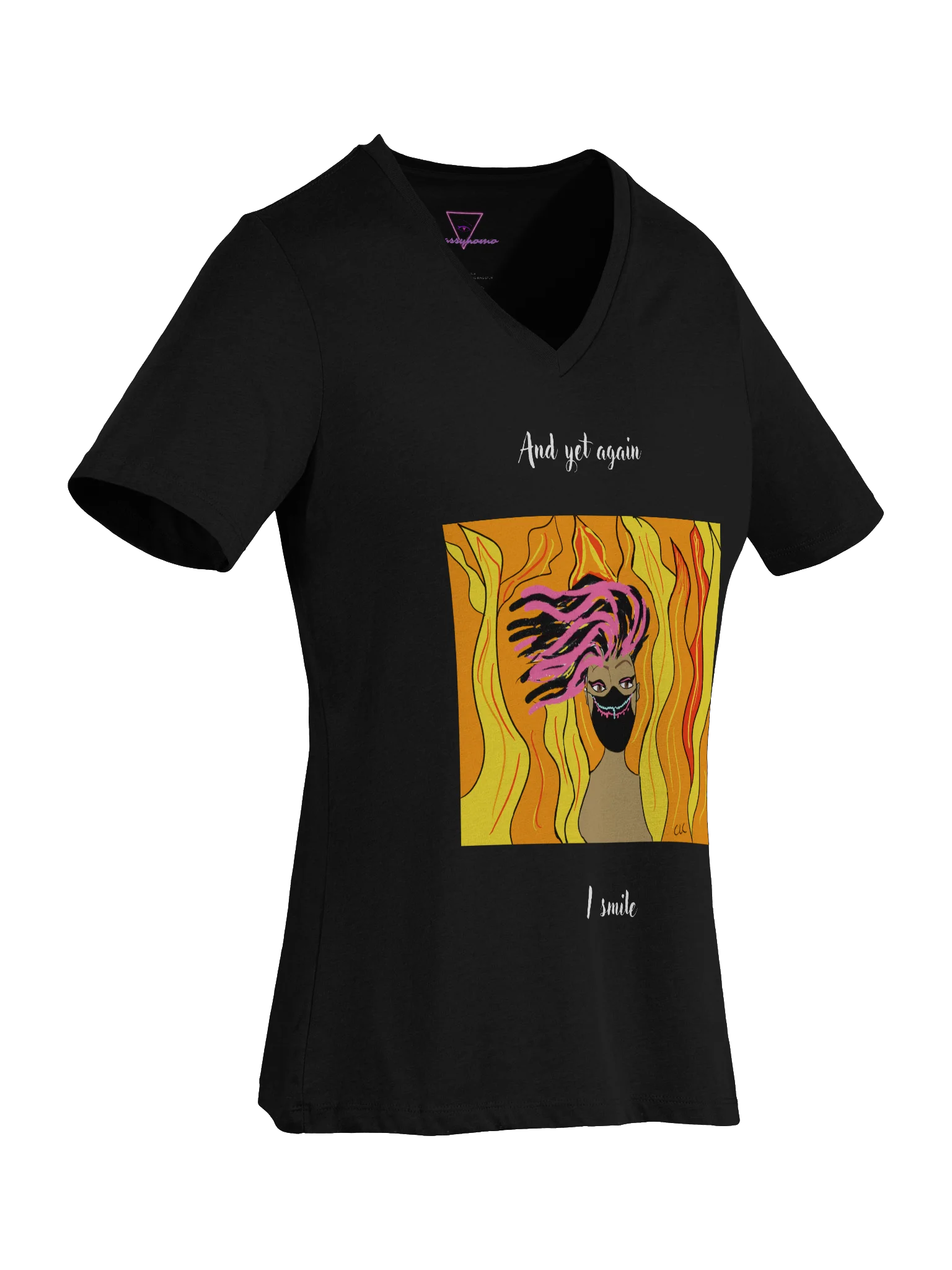 And Yet Again I Smile V-neck tee product image (8)
