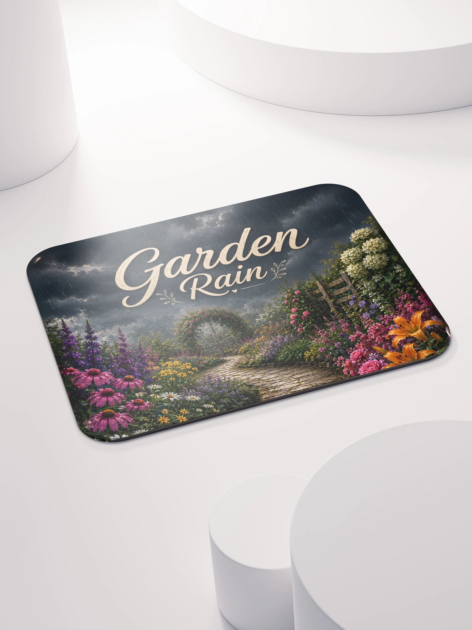 Garden Rain Mouse Pad product image (4)