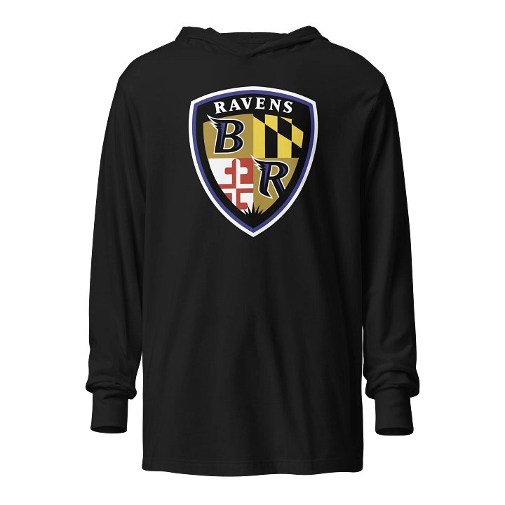 RAVENS - Shield Hooded Long Sleeve Tee product image (1)