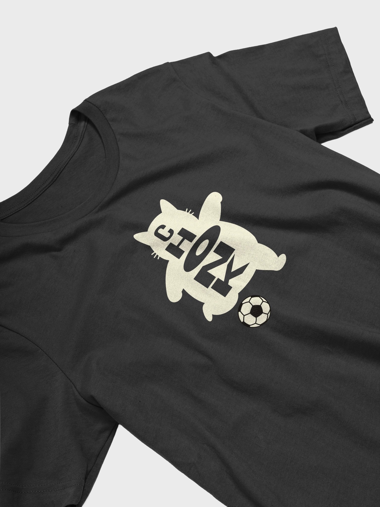 Soccer Chonk Cat - Unisex Adult Super Soft Lightweight T-shirt product image (2)