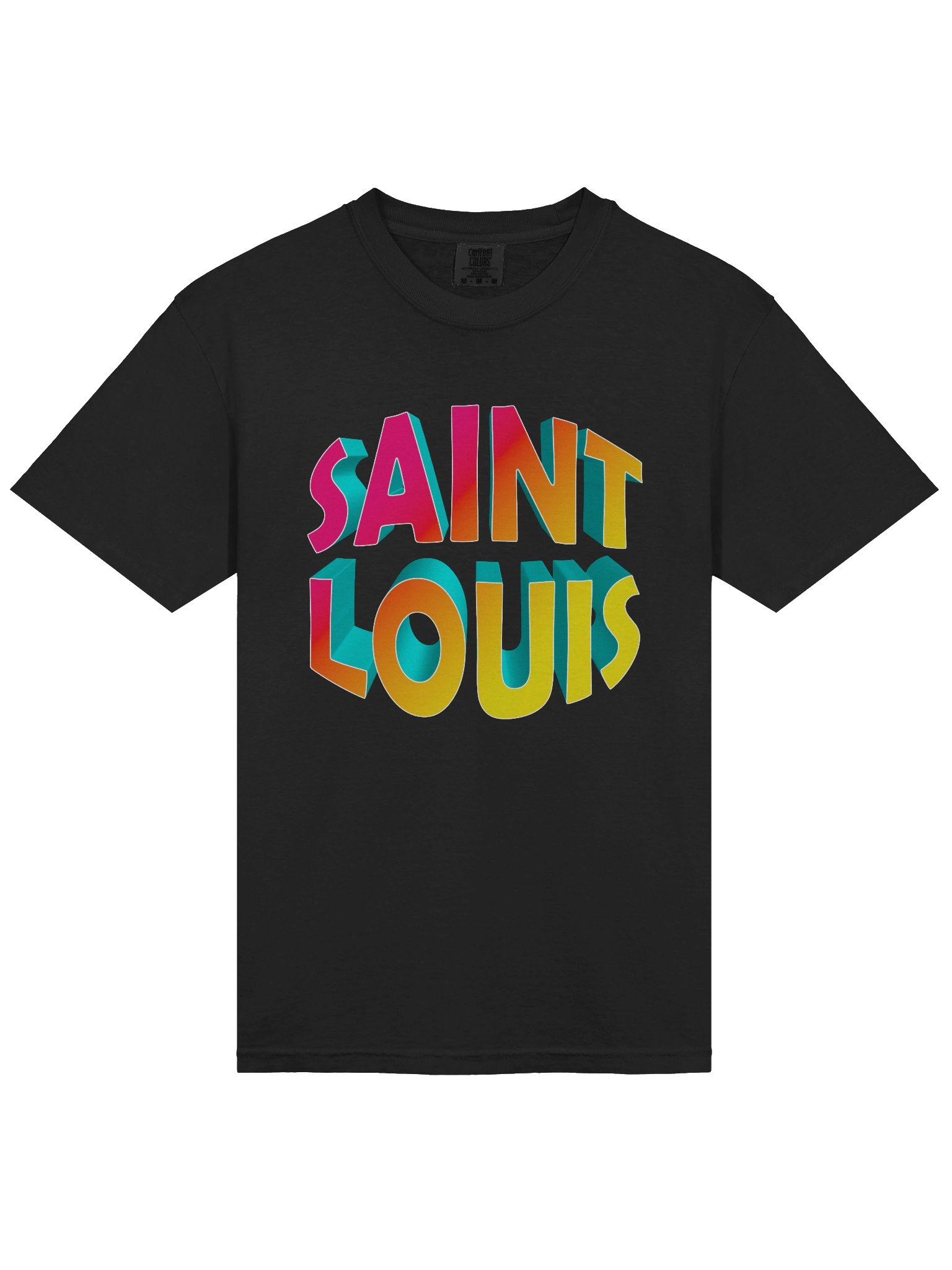SAINT LOUIS 3D Gradient Comfort Colors Heavyweight Tee product image (3)