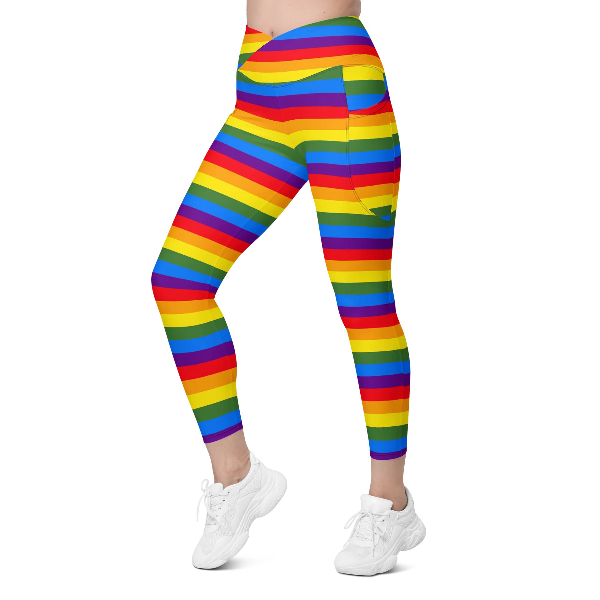 Rainbow Bliss Crossover Leggings product image (6)