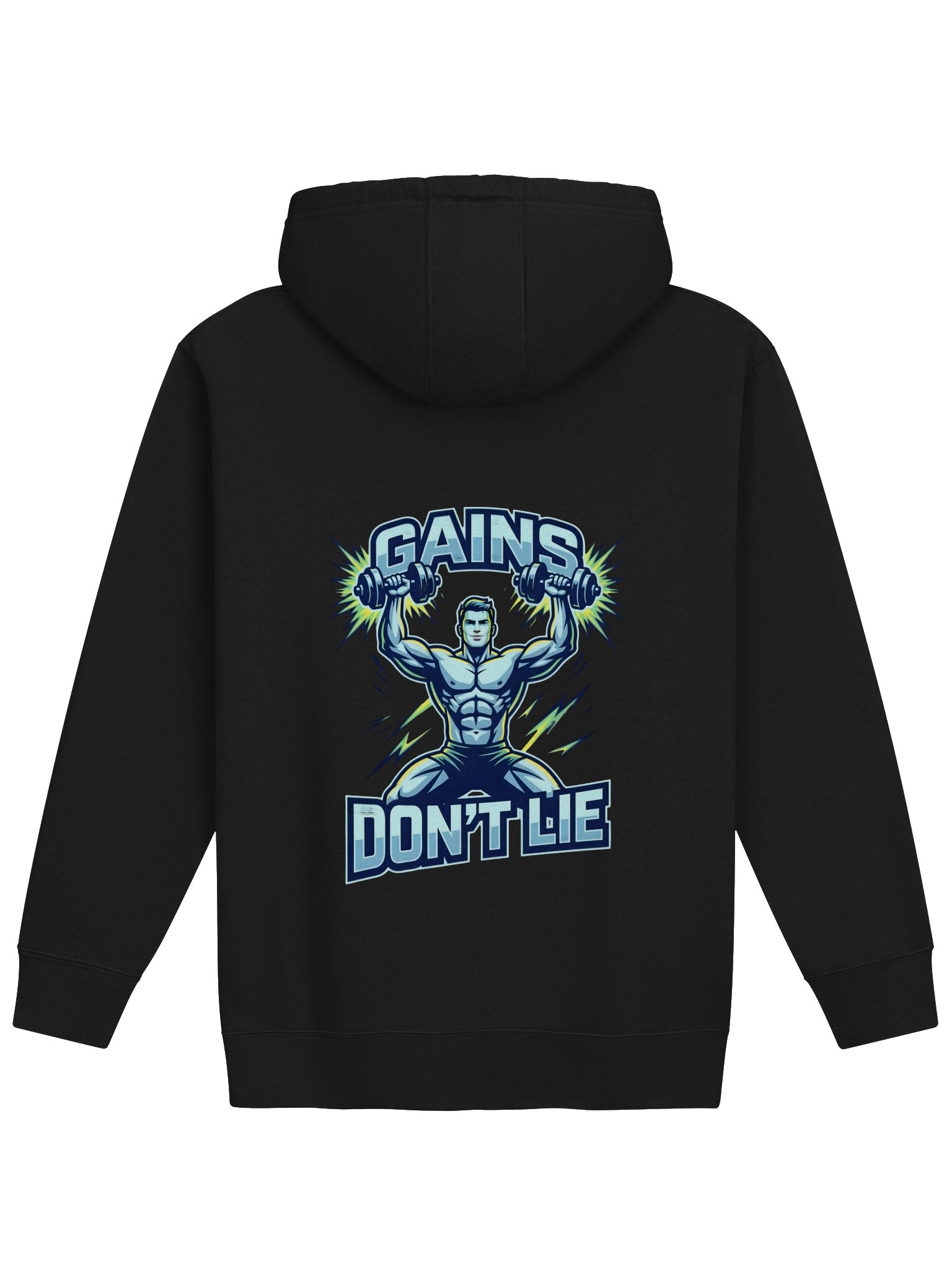 GAINS DON'T LIE Gym Hoodie | Premium Unisex Workout Sweatshirt product image (1)