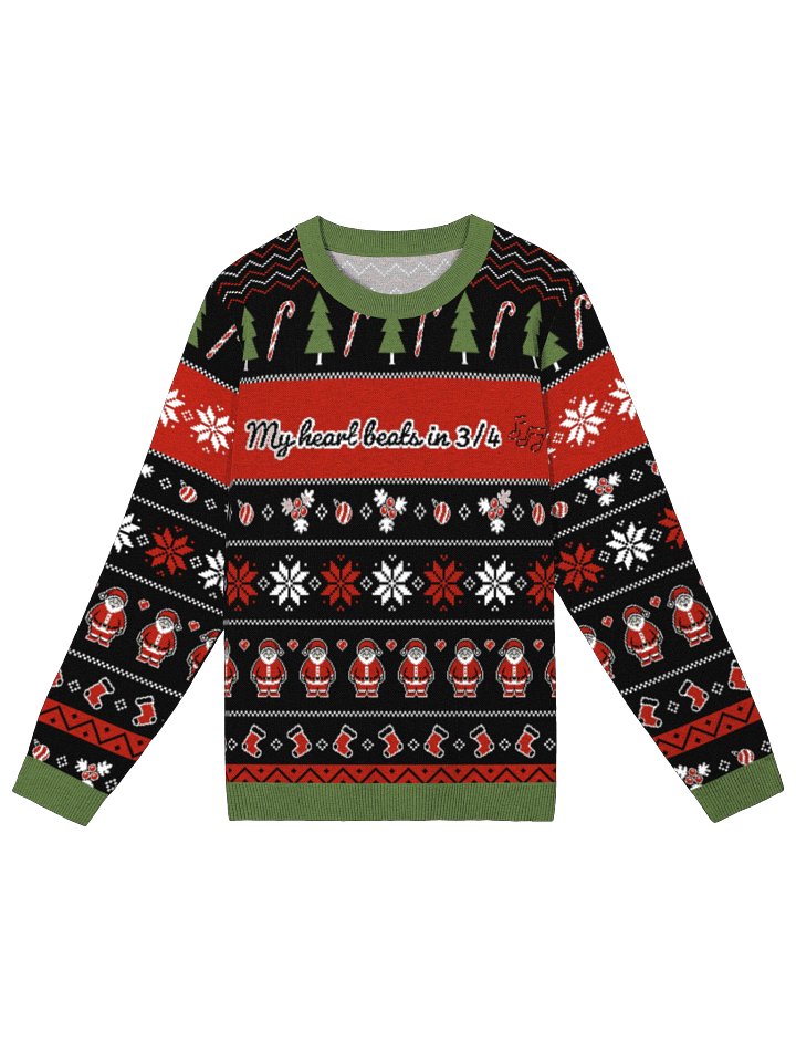 My heart beats in 3/4 — Christmas Sweater (Size S) product image (1)