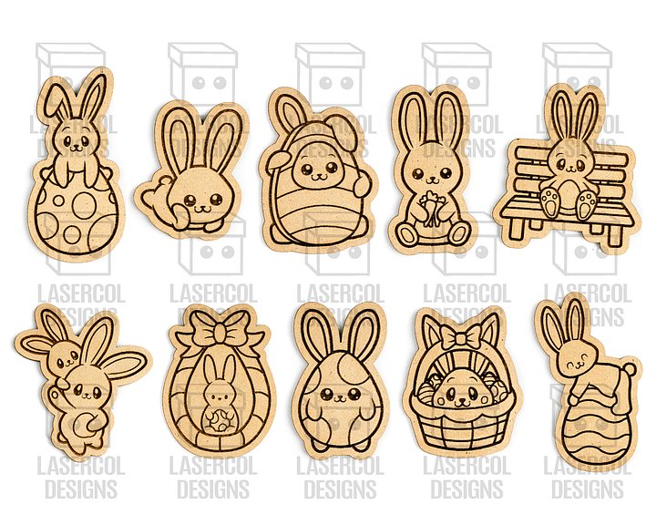 Easter Cutouts/Paint Kit Set 3 & Set 4 - Laser Cut Files product image (2)