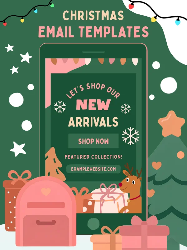 Coquette Christmas Email Marketing Template product image (1)