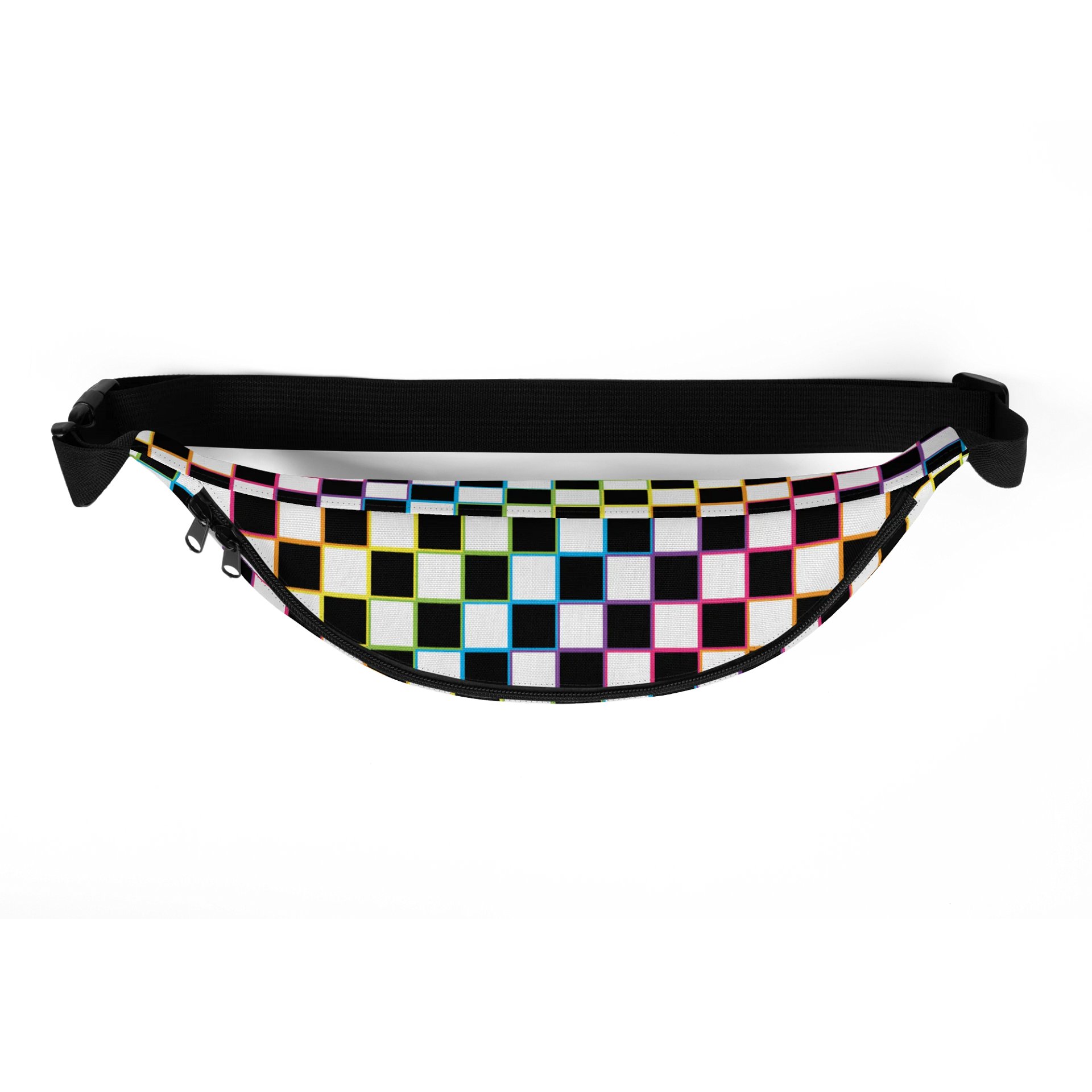 Rainbow Checkered Fanny Pack product image (5)