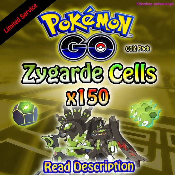 🟢Pokémon Go! - Zygarde Cells x150 (Gold Pack) 100% Safe - Limited Offer✅ product image (1)