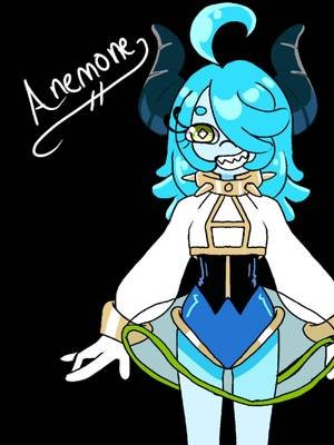 Characters I created for up updated VTuber lore n.n! Anemone, Fe, and Glomb! #envtuber #arttok #fyp #fypシ #vtuber 