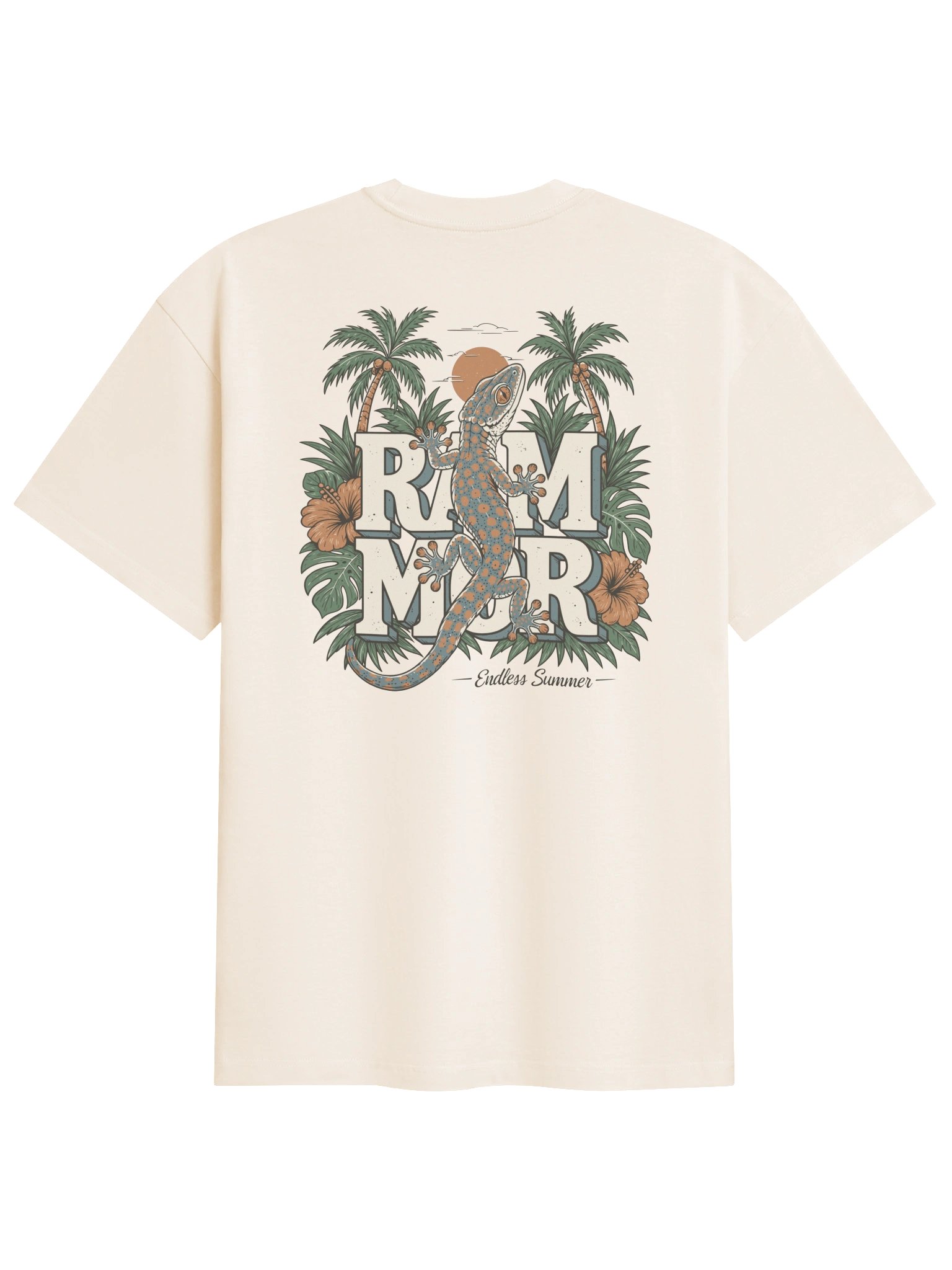 Gecko Oversized Tee Vintage White / White product image (1)