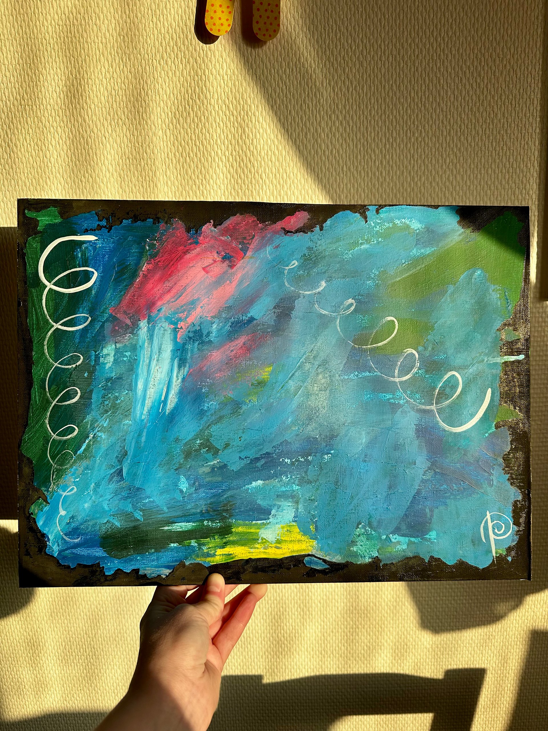 'dream logic' original acrylic painting on canvas board product image (3)