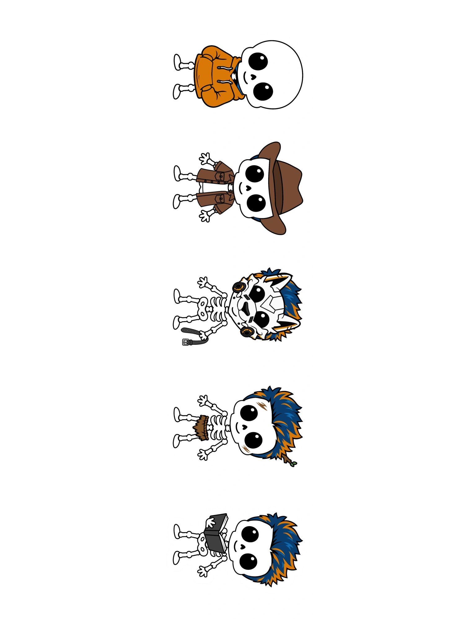 SkeleReads Halloween Kiss-Cut Stickers Set 2 product image (3)