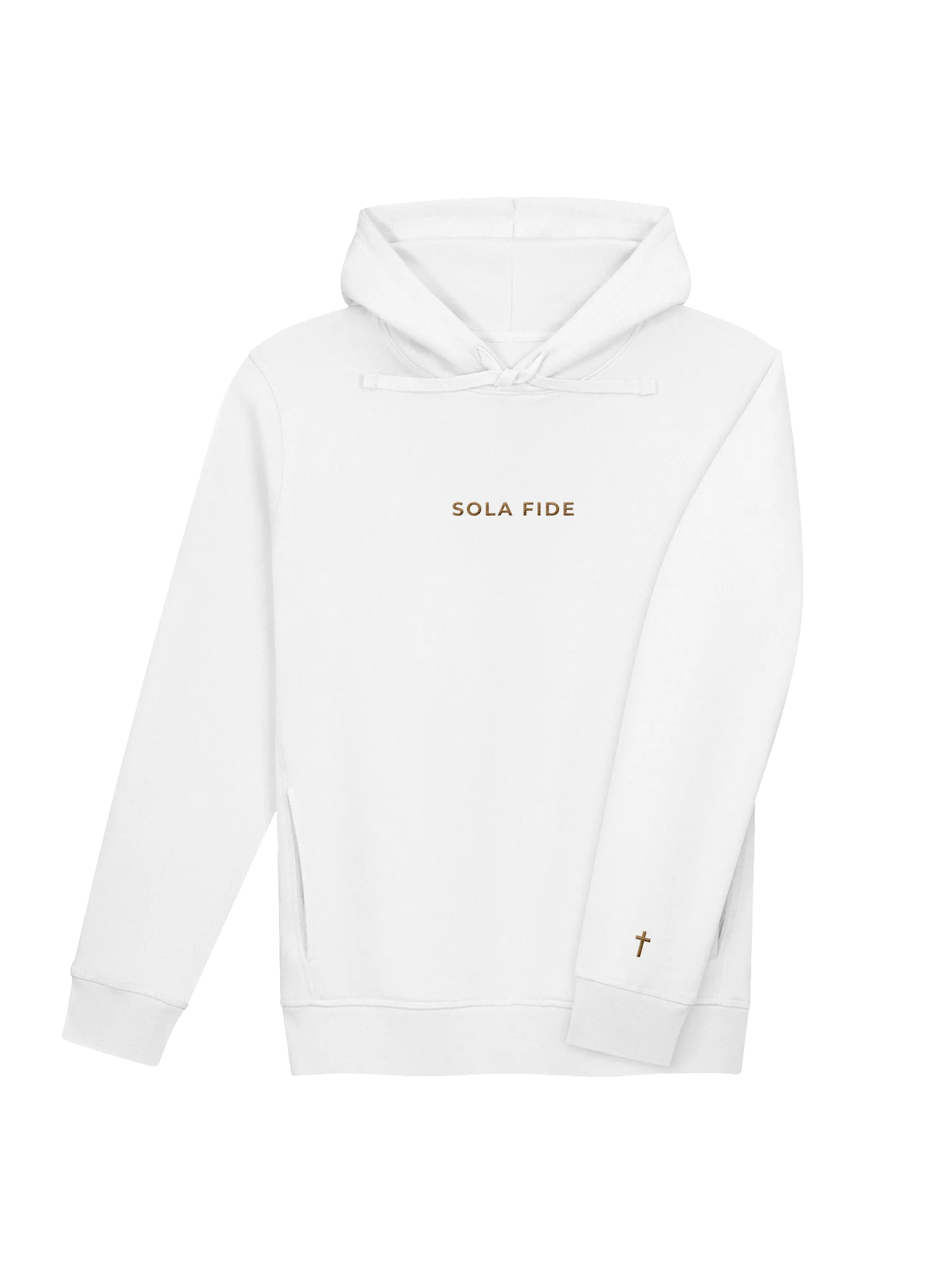 SOLA FIDE ORGANIC-BLEND SIDE-POCKET HOODIE DARK product image (3)