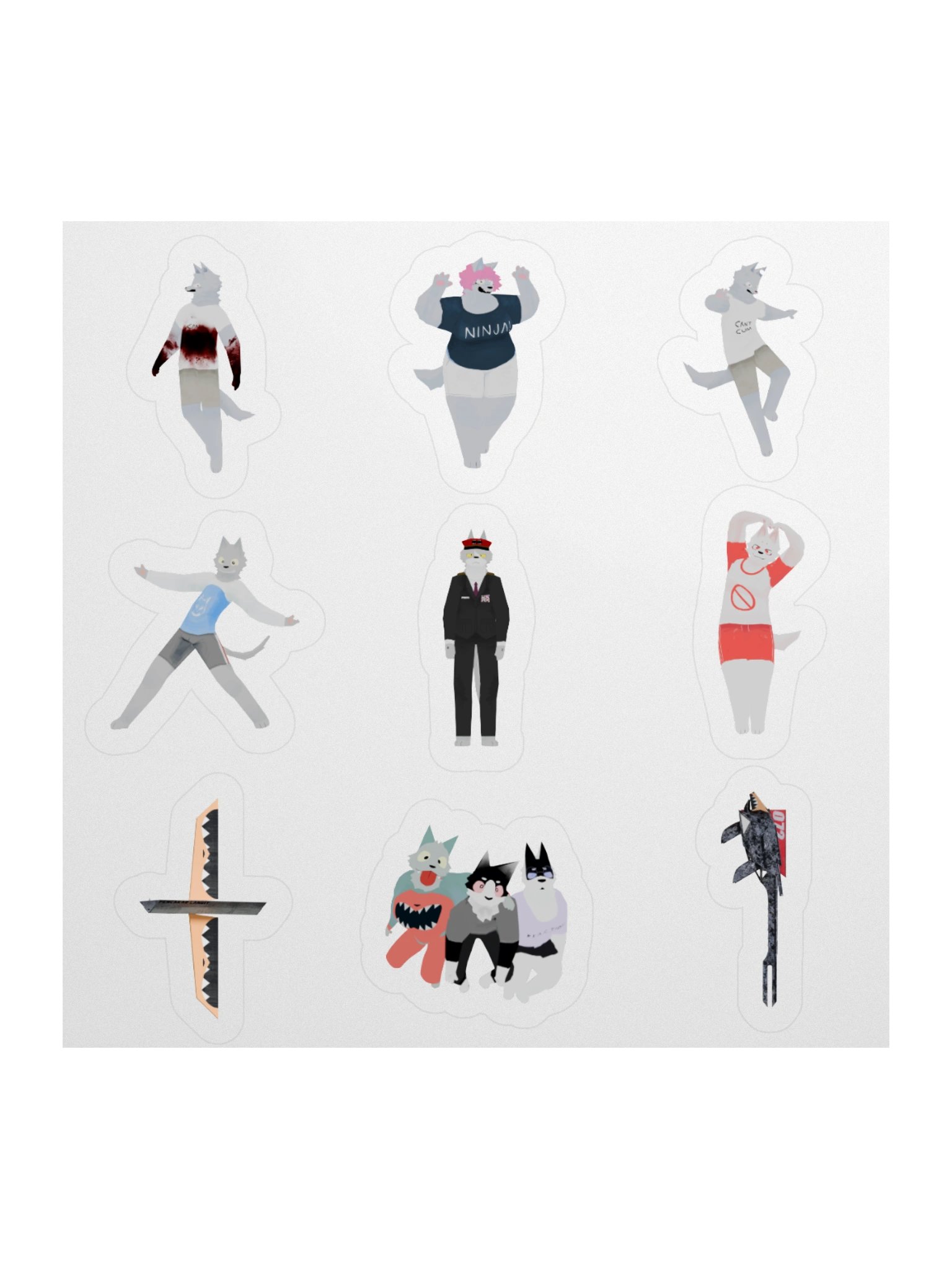 MMA | Characters Sticker Pack product image (1)