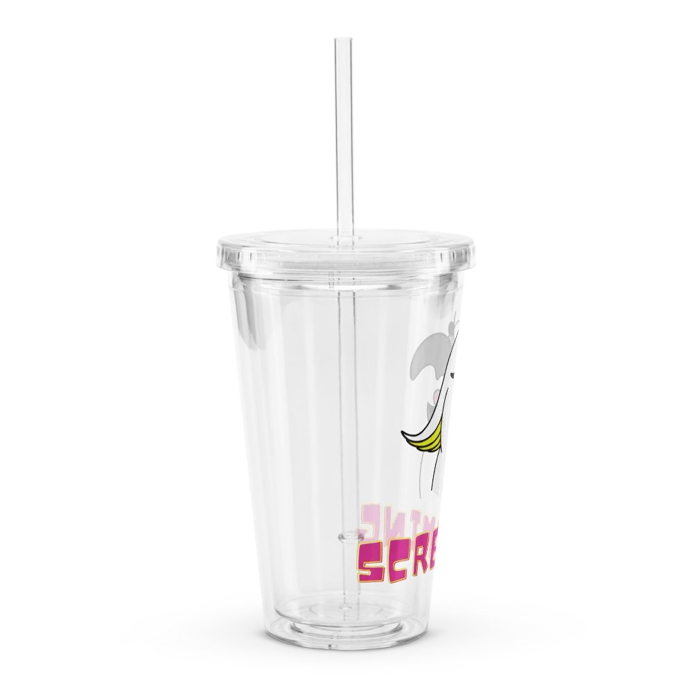 Screaming Cockatoo Clear Plastic Tumbler product image (3)
