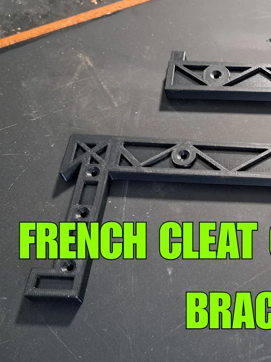 1/2 Inch French Cleat Brackets 3D Print Stl File Bundle product image (8)