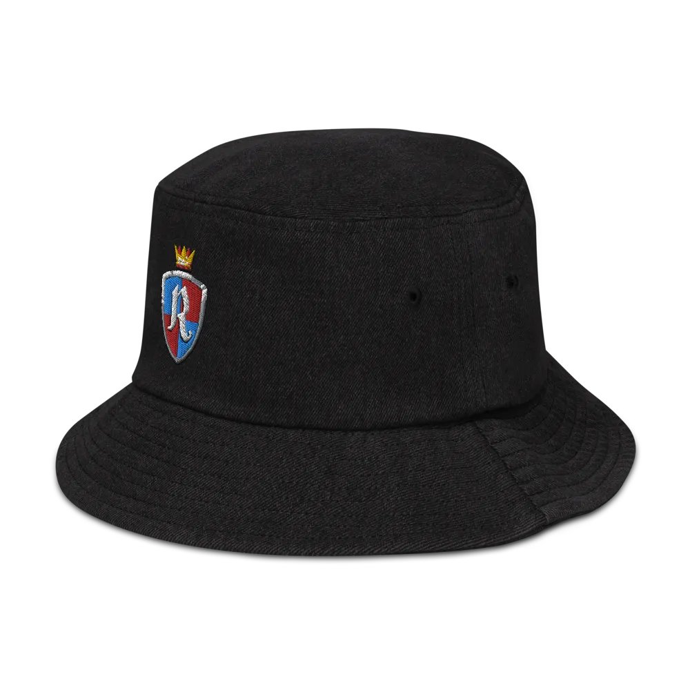 Crest Embroidered Denim Bucket Hat product image (7)
