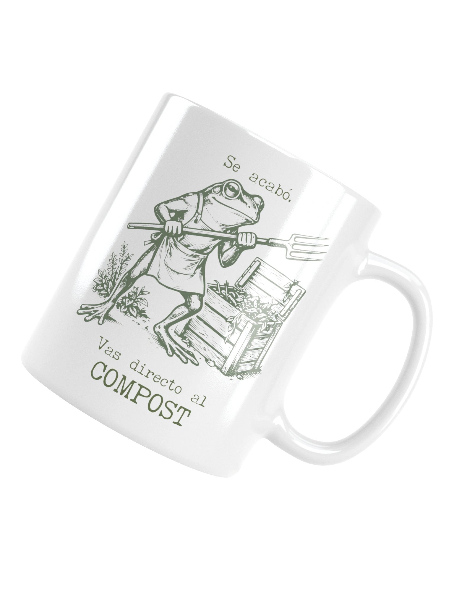 Taza Se Acabó Vas Directo al Compost | Taza Divertida de Jardinería | Regalo Original para Amantes del Huerto product image (6)