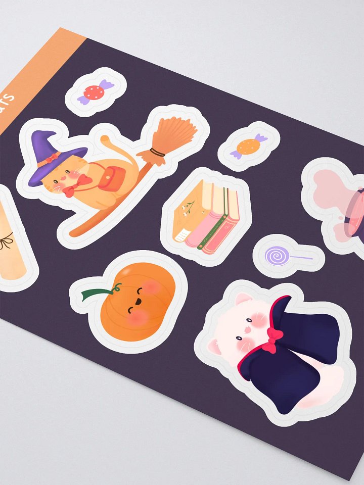 Cats Halloween Sticker Sheet product image (2)