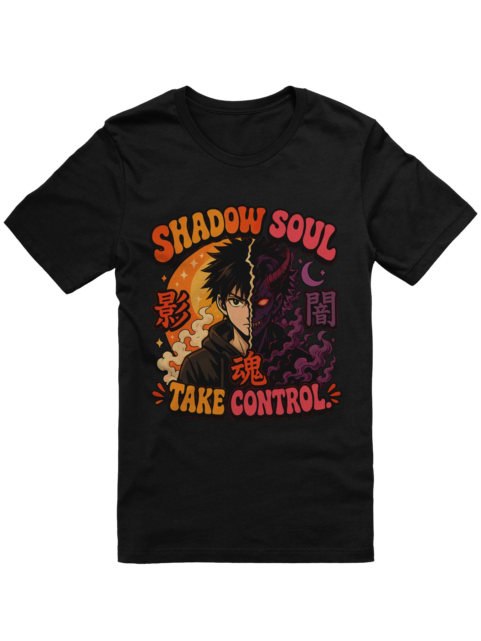 Shadow Soul Take Control Anime Graphic Tees product image (1)