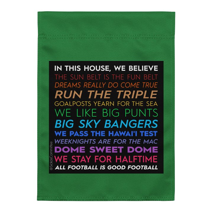 IN THIS HOUSE 2.0 - 12" x 17" Double Sided Garden Flag product image (2)