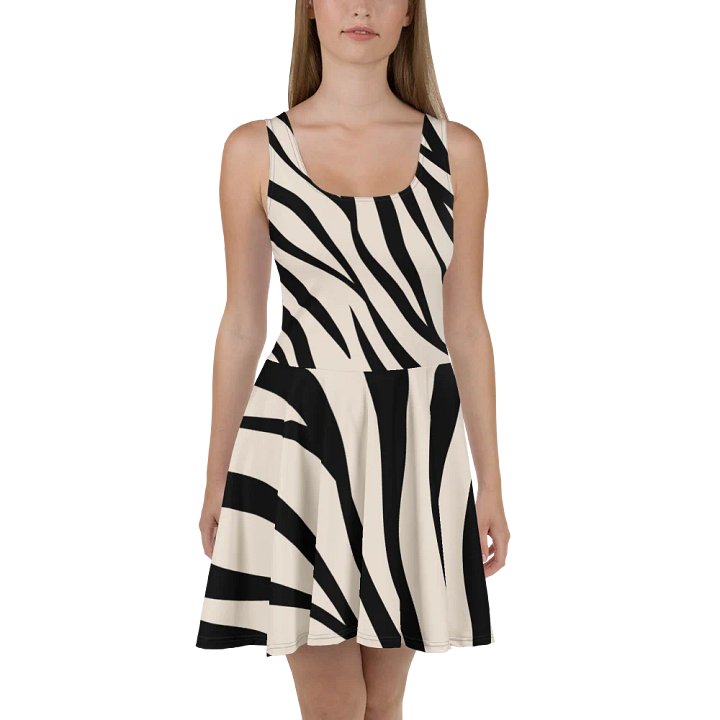 Zebra Wave Skater Dress product image (2)