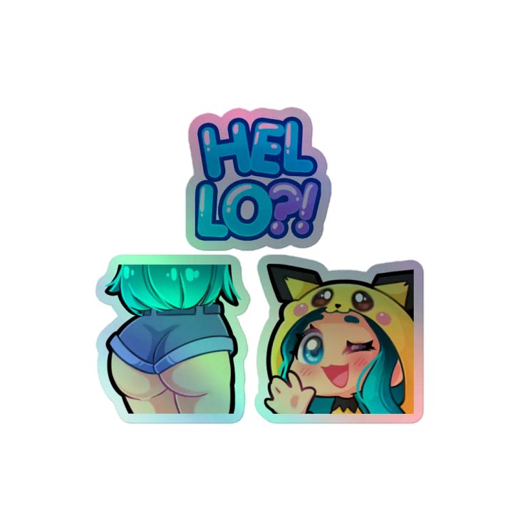 Triple Fun Holographic Stickers! product image (1)