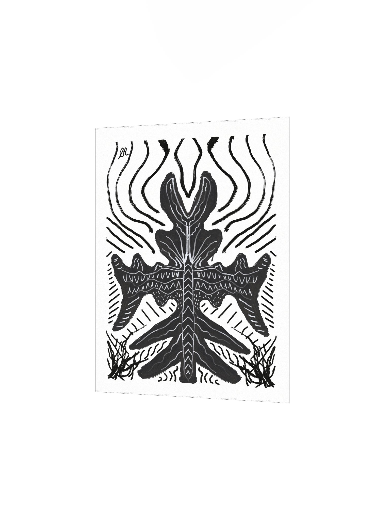 The Thoughtform Matte Poster Print/Dark Gothic Home Decore by Eric Ravenwolf product image (5)