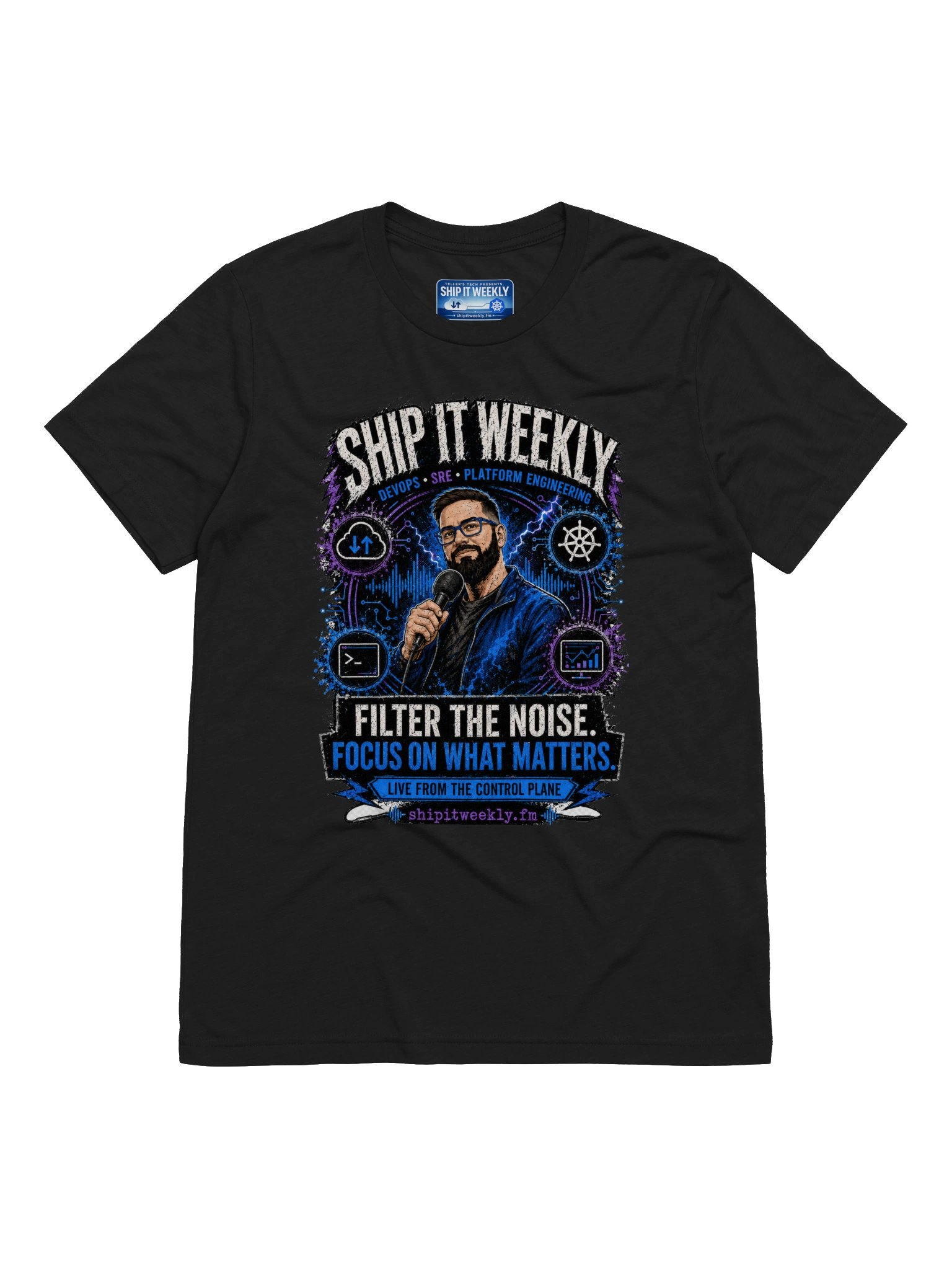 Ship It Weekly: Filter the Noise | Ship It Weekly DevOps Tee product image (1)