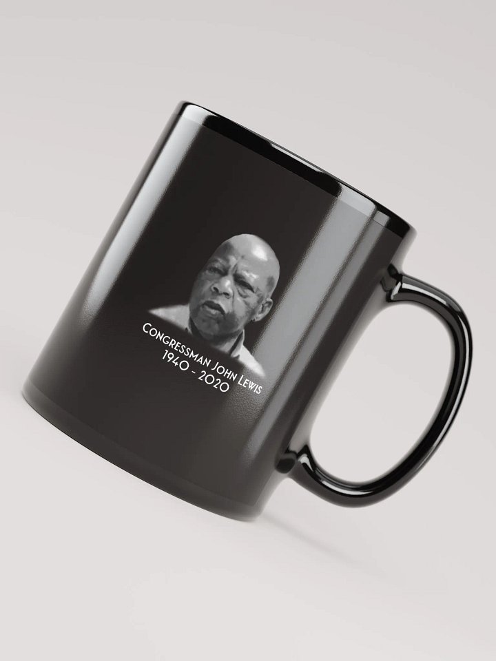 Good Trouble, Black Mug 11 oz, Red Letters product image (2)