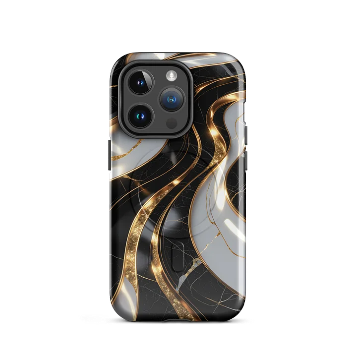 Golden Marble Flow MagSafe Tough Case product image (19)