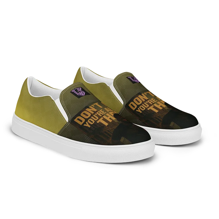 Don't Quit Slip On - Men (Brown and Gold) product image (2)