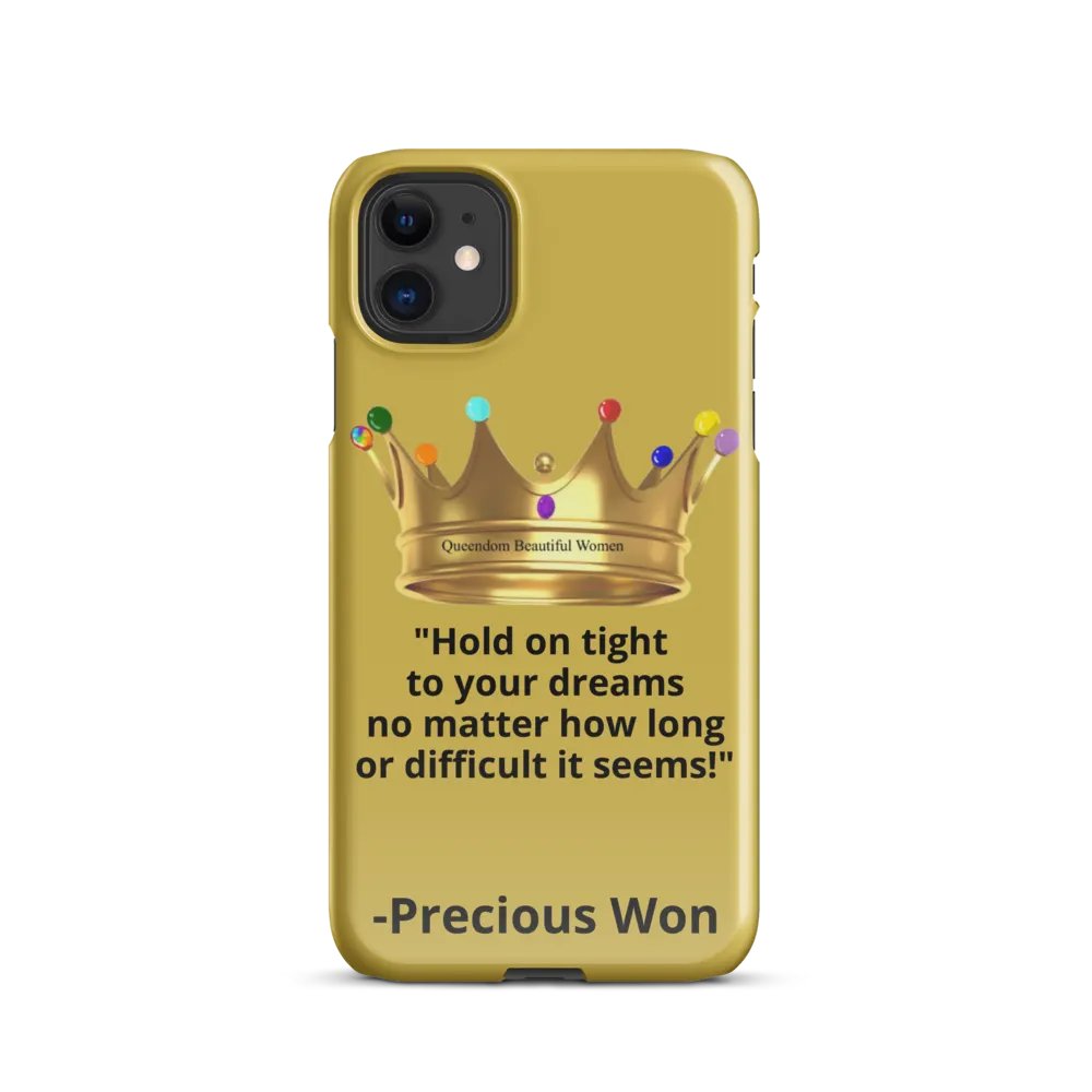 Queendom Beautiful Women iPhone® Snap Case (Gold) product image (8)