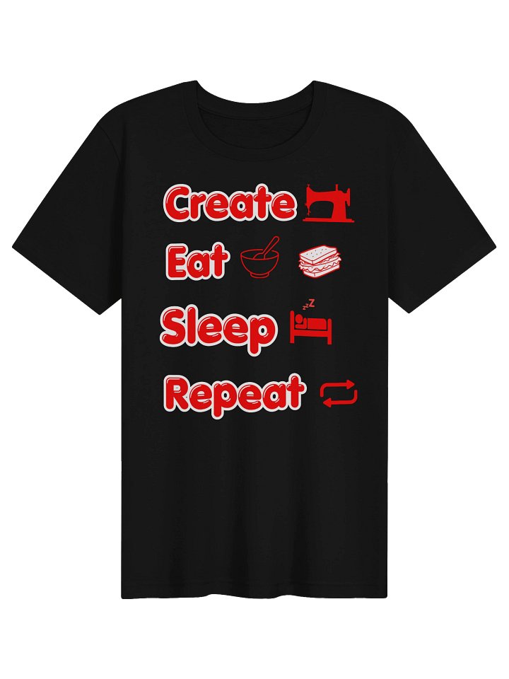 Create Eat Sleep Repeat - Red product image (1)