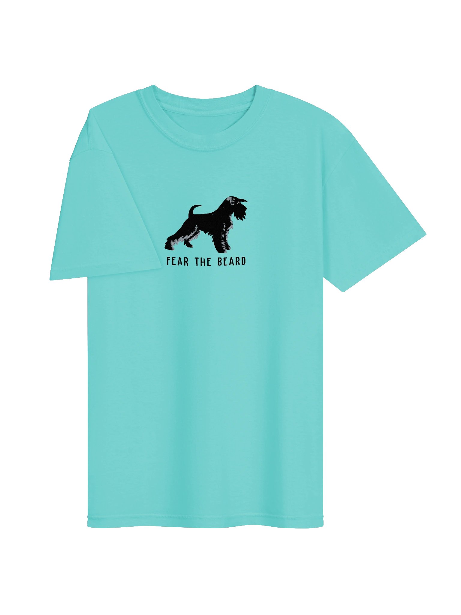 Fear the Beard T-Shirt(Embroidered) of a Miniature Schnauzer(Black) product image (35)