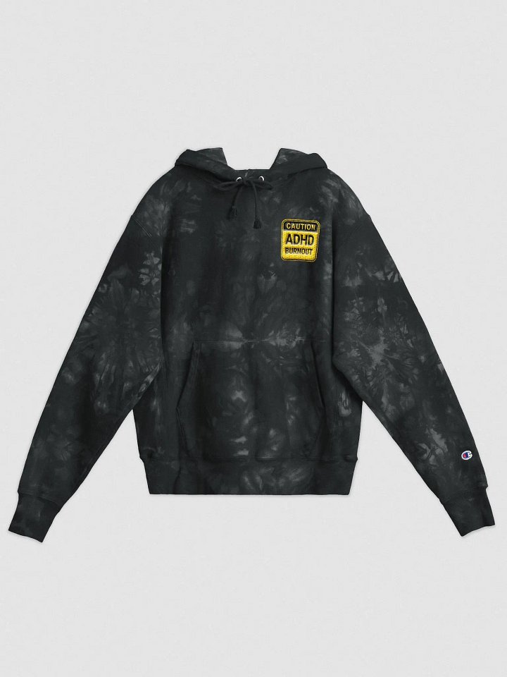 CAUTION: ADHD BURNOUT Tie-Dye Hoodie product image (1)